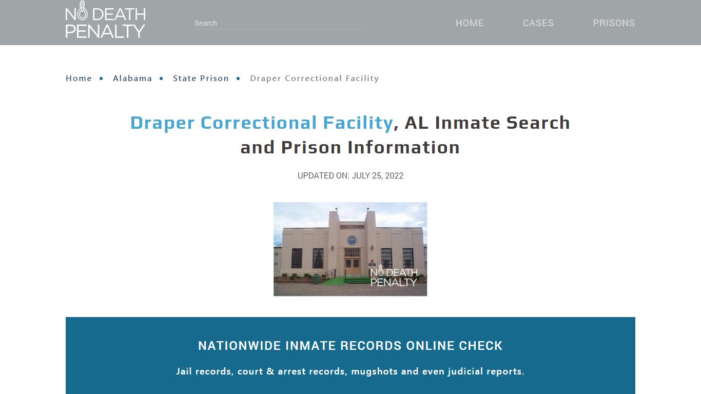 Draper Correctional Facility, AL Inmate Search, Visitation ...